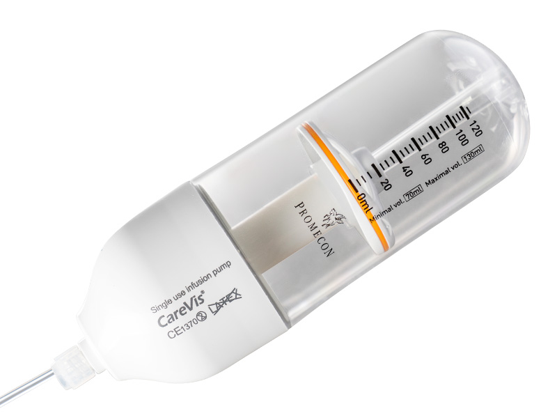 CareVis RuN, infusion pump for short-term application 